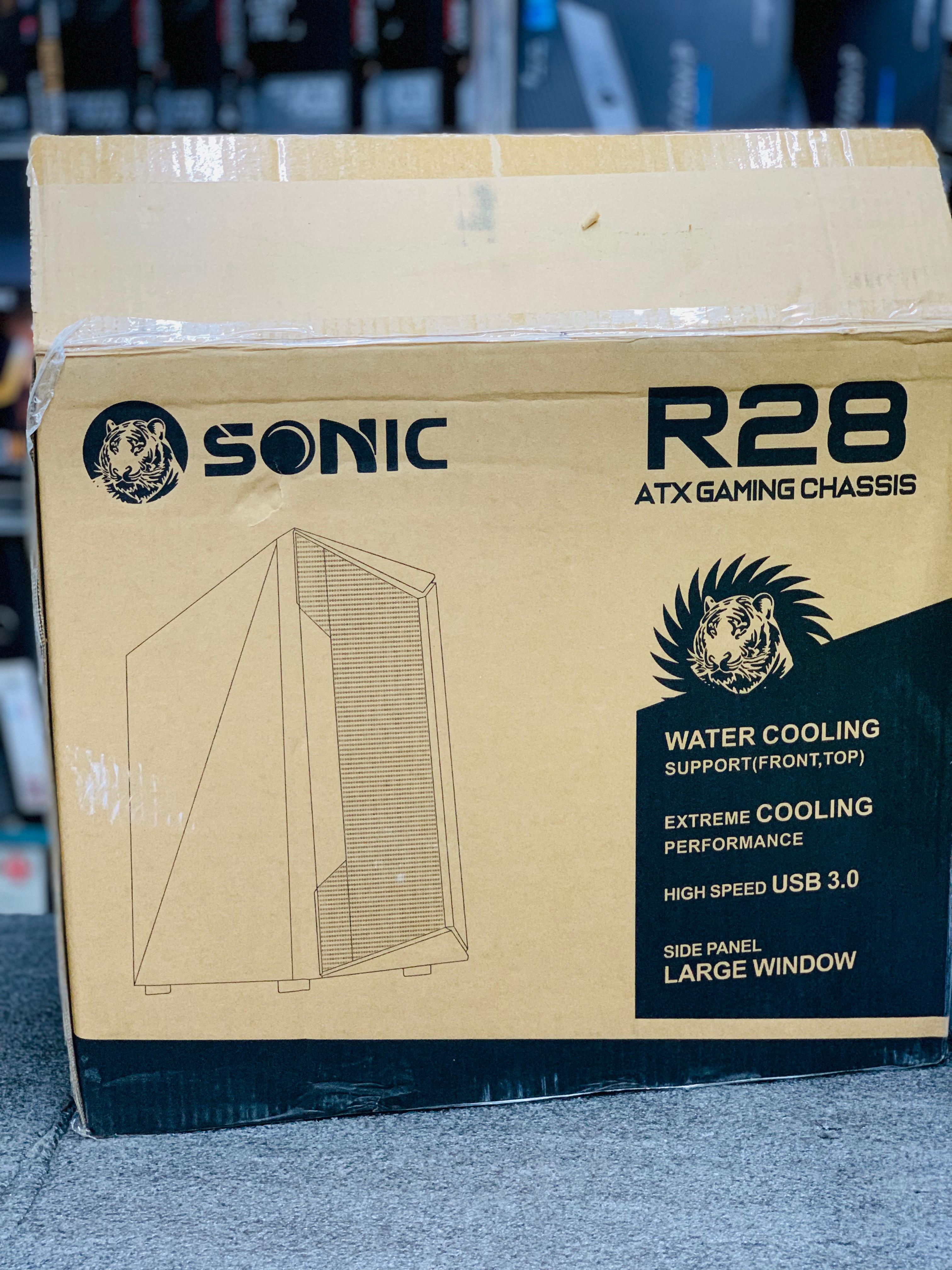 Sonic Casing R28 White 3 RGB Fans Sonic Casing R28 White 3 RGB Fans